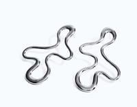 Image 1 of Abstract Geometric Earrings | Silver