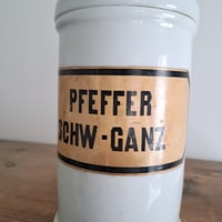 Image 2 of Wonderful Large German Apocathery Jar N.1