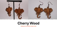 Image 3 of Elephant Engraved Earrings