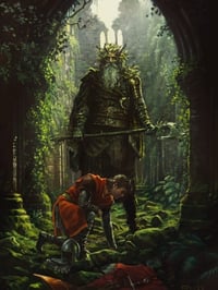 Print El caballero verde - Leyendas Artúricas