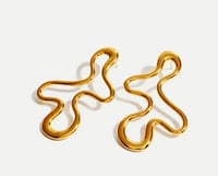 Abstract Geometric Earrings | Gold