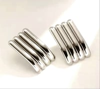 Image 3 of Vintage Stud Button Earrings