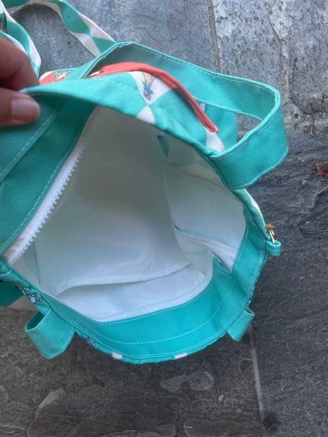 Botanical Clowns Long Strap Canvas Zip Bag