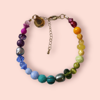 Image 4 of FIN & NOX Rainbow Beaded Bracelet 