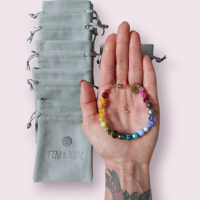 Image 3 of FIN & NOX Rainbow Beaded Bracelet 