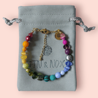 Image 2 of FIN & NOX Rainbow Beaded Bracelet 