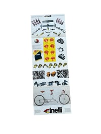 Image 2 of Mid 1980's Cinelli Brochure Bars Stems Helmets Saddles Frame Building and more