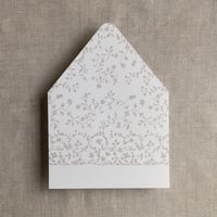 Image 2 of Dainty floral printed envelope liner for A7 euro flap envelope PACK of 10