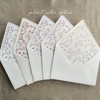 Image 4 of Dainty floral printed envelope liner for A7 euro flap envelope PACK of 10