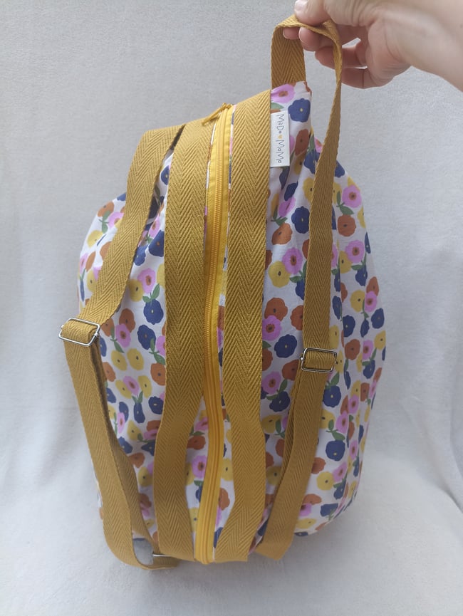 Bolsa Mary Flores Mostaza