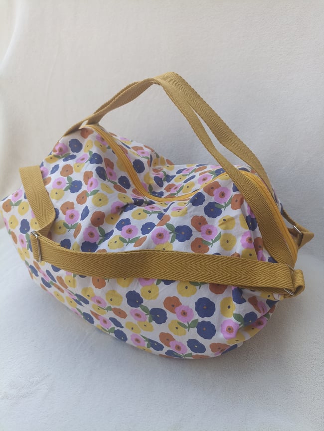 Bolsa Mary Flores Mostaza