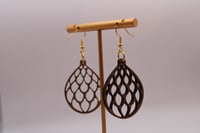 Image 1 of Open Lattice Pattern Earring