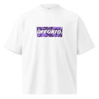 Image 5 of Camo Box Logo Oversized Tee (Purple)