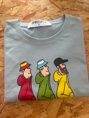 Image of “Off to the match we go” T Shirts   in Ice Blue T Shirts 