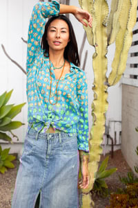 Image 5 of Boyfriend Shirt Turquoise Ash