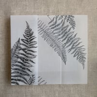 Image 6 of botanical fern leaves printed vellum wrap for 5x7 cards PACK of 10