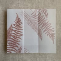 Image 12 of botanical fern leaves printed vellum wrap for 5x7 cards PACK of 10