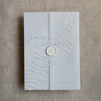 Image 14 of botanical fern leaves printed vellum wrap for 5x7 cards PACK of 10