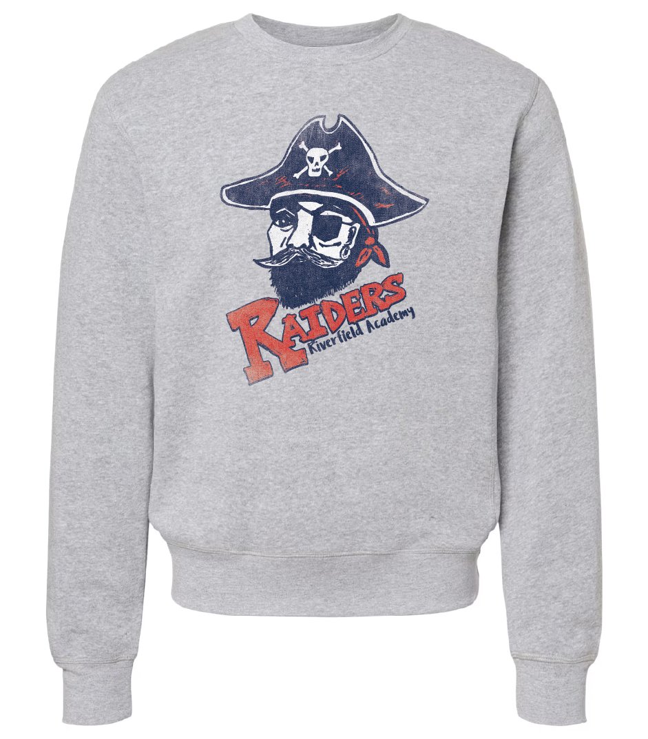 Image of Adult Raiders Gray Sweatshirt- Pre Order