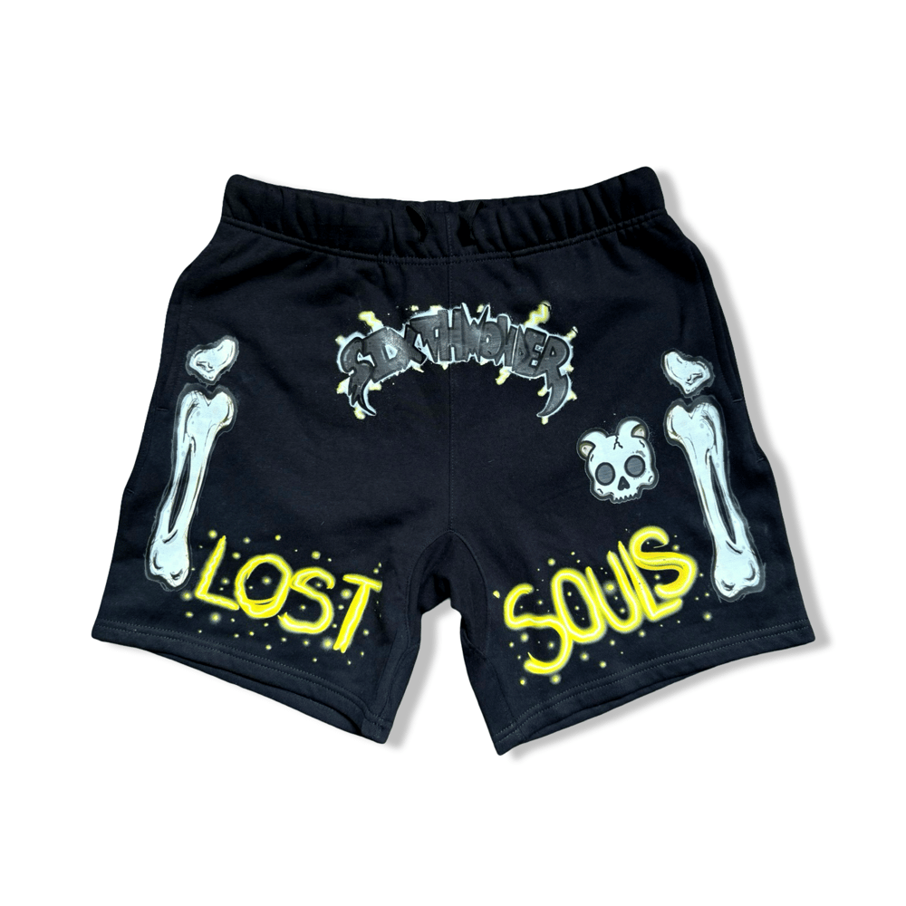 Image of Teddy Bones Lost Souls cotton shorts
