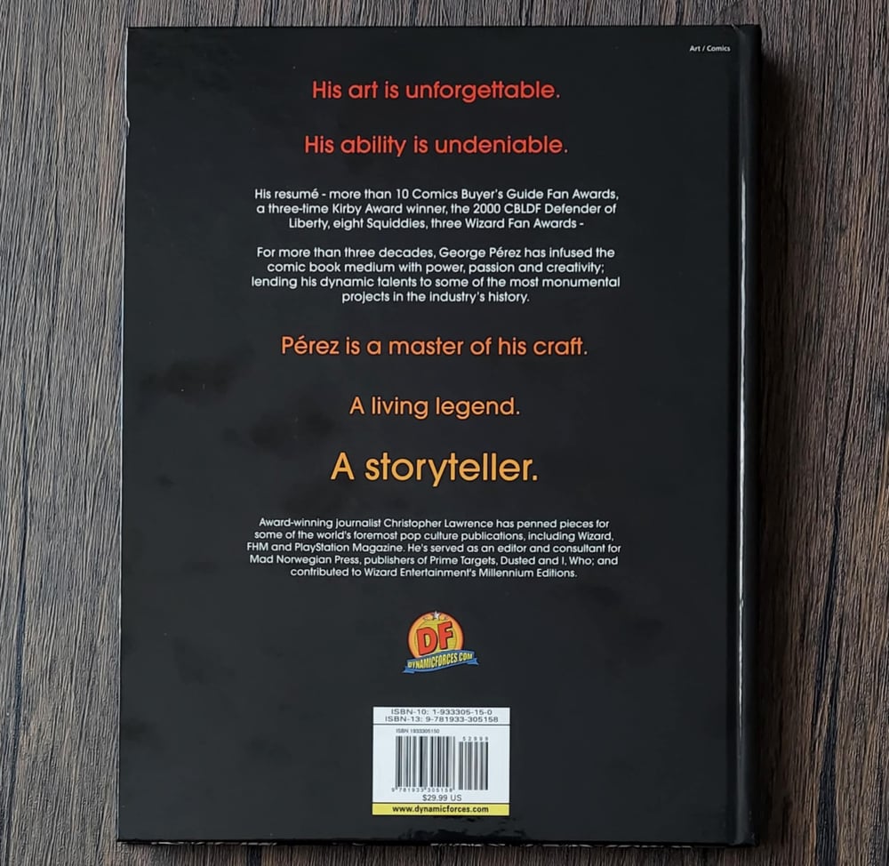 George Perez: Storyteller, by Christopher Lawrence - SIGNED/NUMBERED