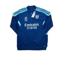 Image 1 of Arsenal 1/4 Zip Training Top 2021 - 2022 (L) Player Issue BNWT 