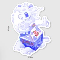 Image 2 of Milk Carton Giraffe - Jumbo Sticker 