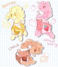 Image 2 of Milk Carton Giraffe Sticker Pack 