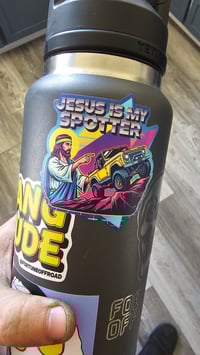Image 3 of Jesus is my Spotter (Kiss Cut)
