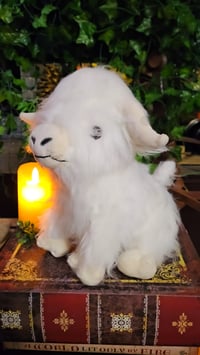 Image 2 of 👑The Armored Kingdom White Fluffington Highland Cow Plushie