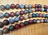 Image 3 of Red Creek Jasper Gemstone Beads 8mm Rounds Approx. 23 beads