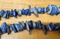 Image 1 of Sodalite Gemstone Chips Variable Sizes 16 inch strand