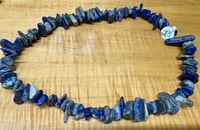 Image 2 of Sodalite Gemstone Chips Variable Sizes 16 inch strand