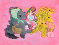 Image 2 of Kaiju Friends Print