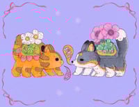 Image 2 of Kittenbus Puppybus Print