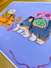 Image 3 of Kittenbus Puppybus Print