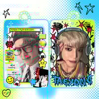 Image 3 of Taeyong 404 Double Sided Acrylic Photocard Holder