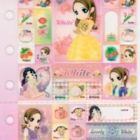Image 2 of Orange Story 'Refill Index' Sticker Sheet (Pink)