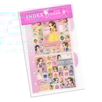 Image 1 of Orange Story 'Refill Index' Sticker Sheet (Pink)