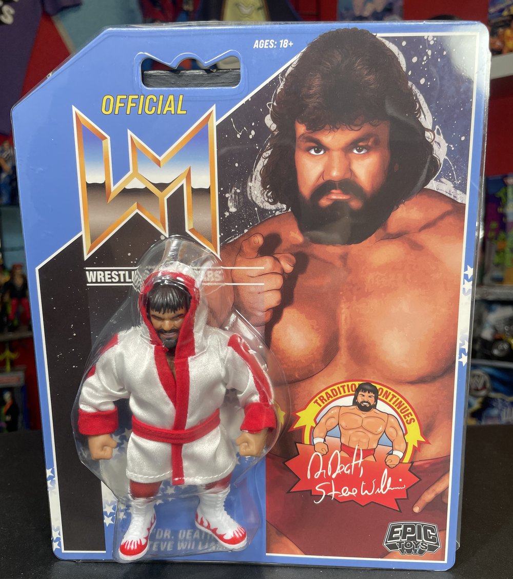 **IN STOCk** Dr. Death Steve Williams Wrestling Megastars Series 4 Figure by Epic Toys