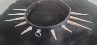 Image 3 of 10 spike button stud choker