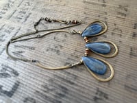 Image 12 of Blue Kyanite brass necklace / n7