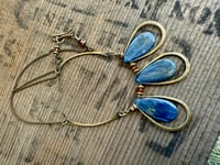 Image 15 of Blue Kyanite brass necklace / n7