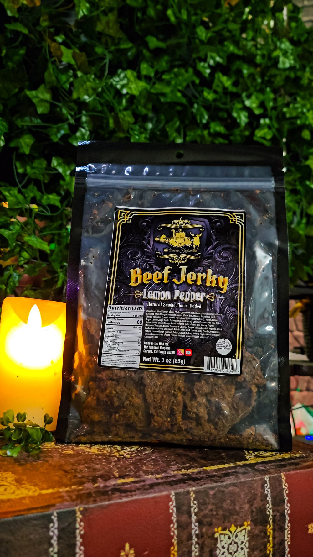 πThe Armored Kingdom Lemon Pepper Beef Jerky ππ