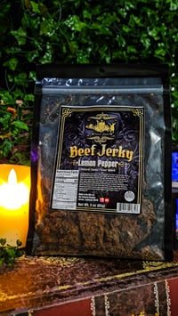 Image 1 of 👑The Armored Kingdom Lemon Pepper Beef Jerky 🍋🍖