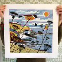 Image 2 of Lizard Point Stonechats Large Print