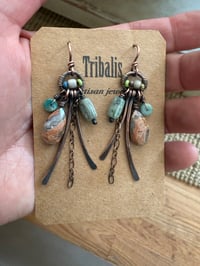 Image 3 of Sand and Sea earrings  n9 . From Underground series / n175