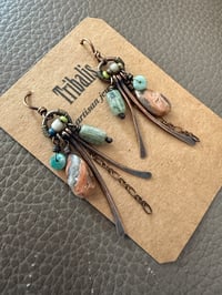 Image 5 of Sand and Sea earrings  n9 . From Underground series / n175