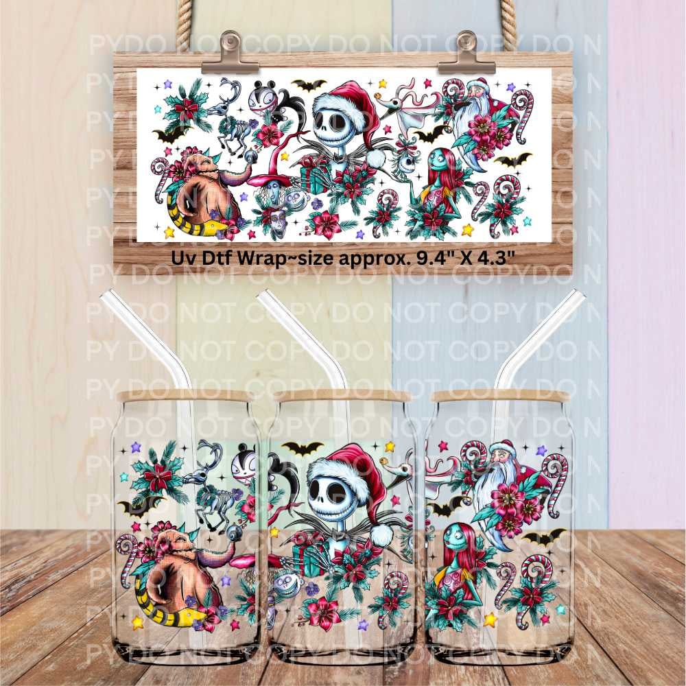 Image of Jack Sally NBC Sandy Claws Christmas Uv Dtf Wrap Double Sided   615.2