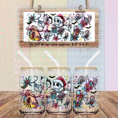Image of Jack Sally NBC Sandy Claws Christmas Uv Dtf Wrap Double Sided   615.2